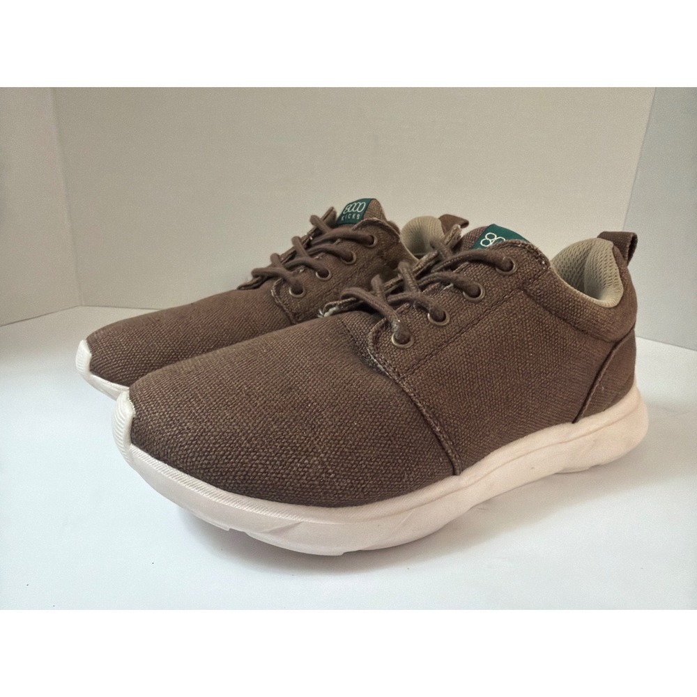 8000Kicks Explorer Hemp Sneakers Brown Water Repellent Vegan Shoes Womens 6‎
